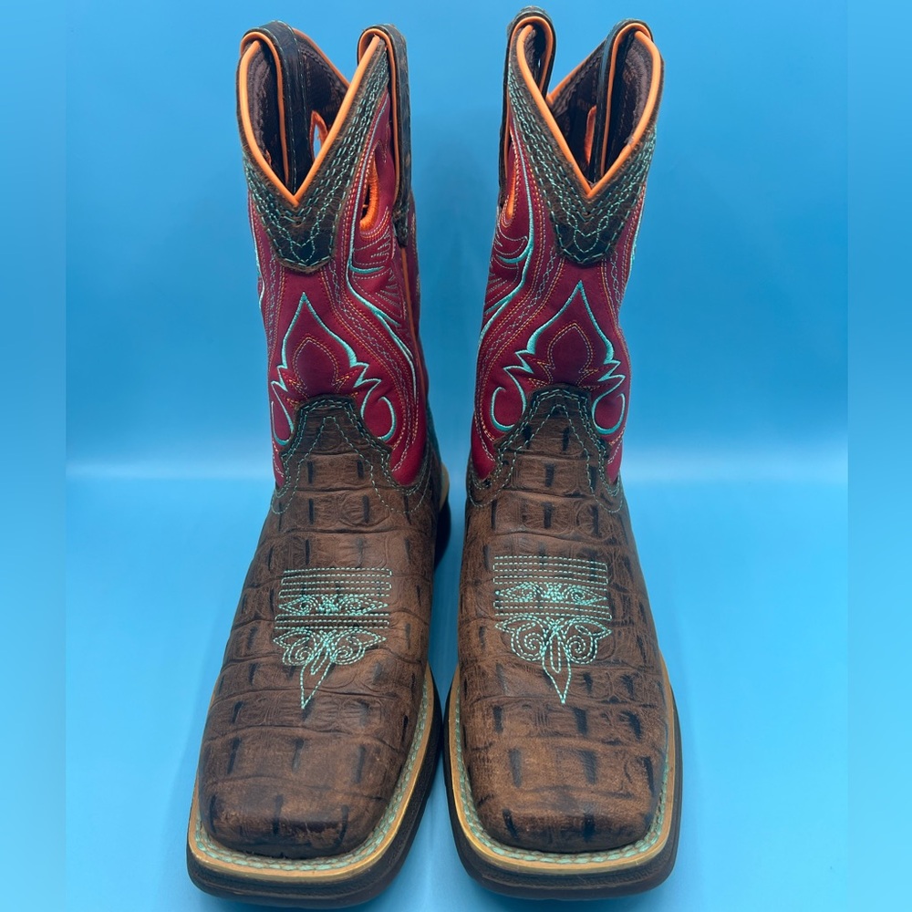 Durango Kid’s 8” Western Boot Square Toe - Size 2M